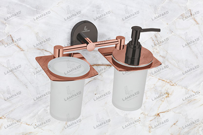 Tumbler Holder With Liquid Soap Dispenser