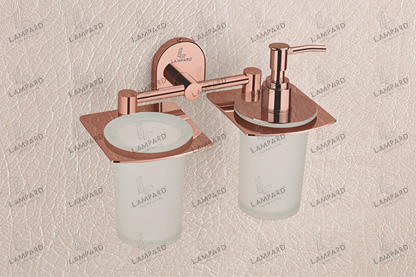 Tumbler Holder With Liquid Soap Dispenser