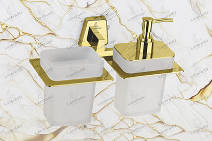 Tumbler Holder With Liquid Soap Dispenser