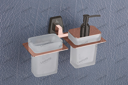 Tumbler Holder With Liquid Soap Dispenser