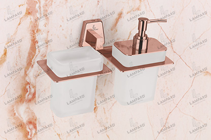 Tumbler Holder With Liquid Soap Dispenser