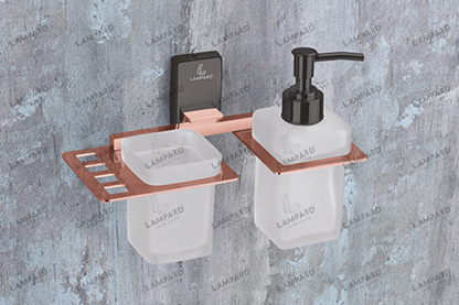 Tumbler Holder With Liquid Soap Dispenser