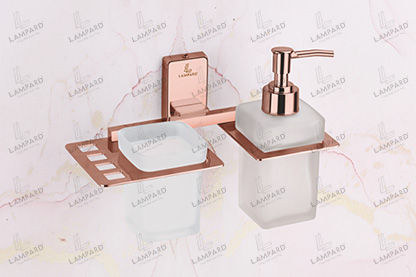 Tumbler Holder With Liquid Soap Dispenser