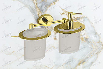 Tumbler Holder With Liquid Soap Dispenser