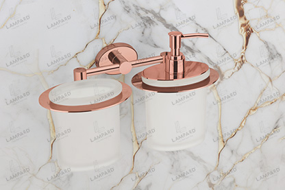 Tumbler Holder With Liquid Soap Dispenser